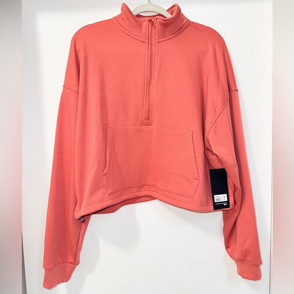 90 Degree By Reflex Coral Quarter-Zip Sweatshirt